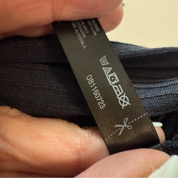 Free People Movement Ribbed Turtleneck Can't Handle This Dark Navy Blue Size LG - Picture 12 of 15